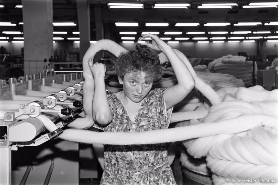 Nachtschicht — Leipziger Wollkämmerei, März 1992 © Silke Geister